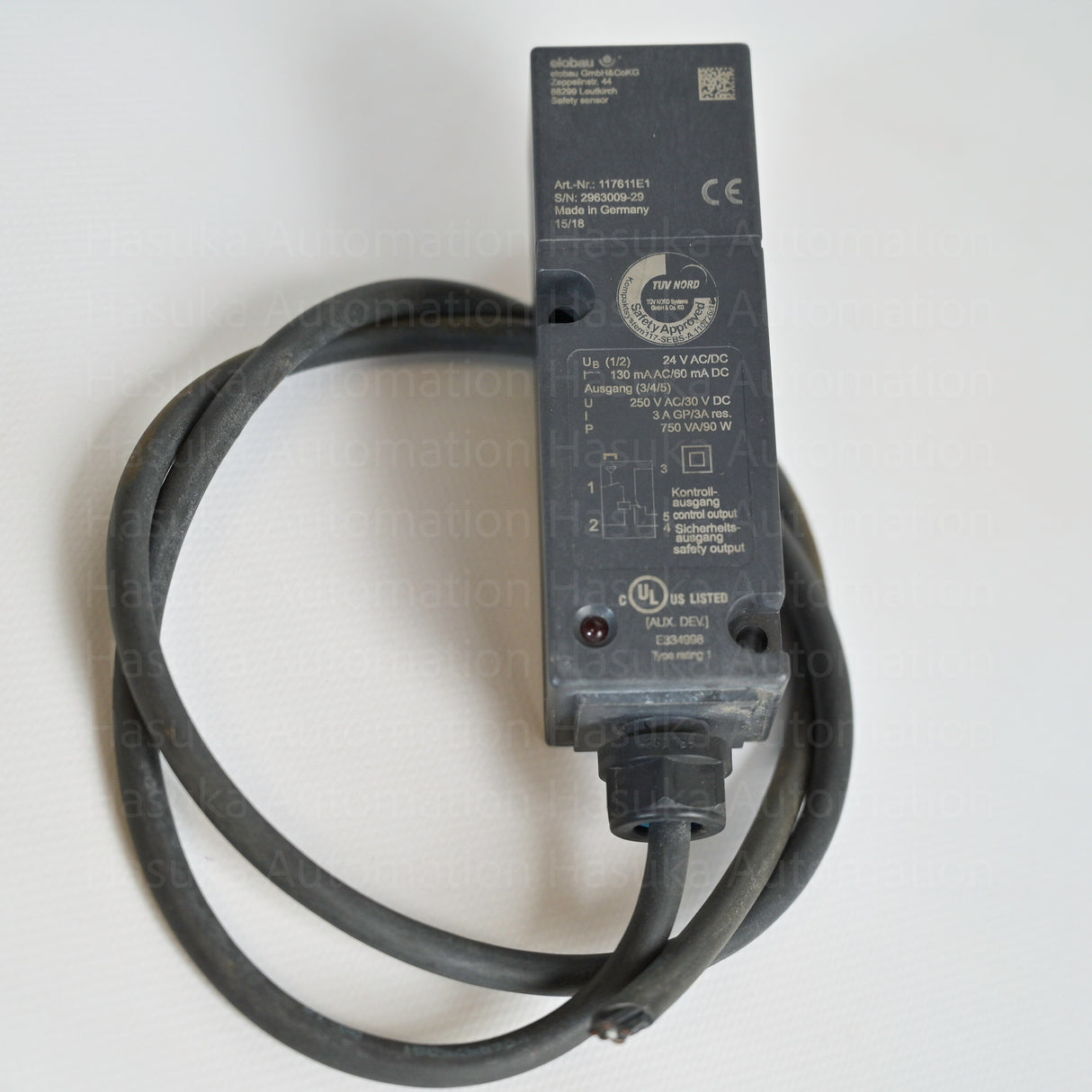 117611E1 Elobau Safety Sensor With Built In Relay