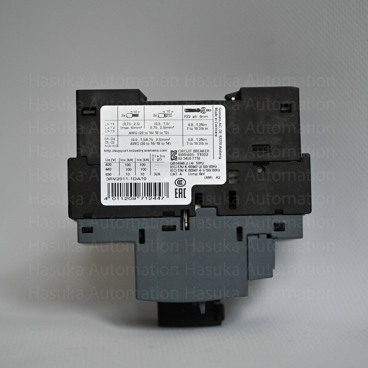 3RV2011-1DA10 Siemens Sirius Circuit Breaker/Motor Protection