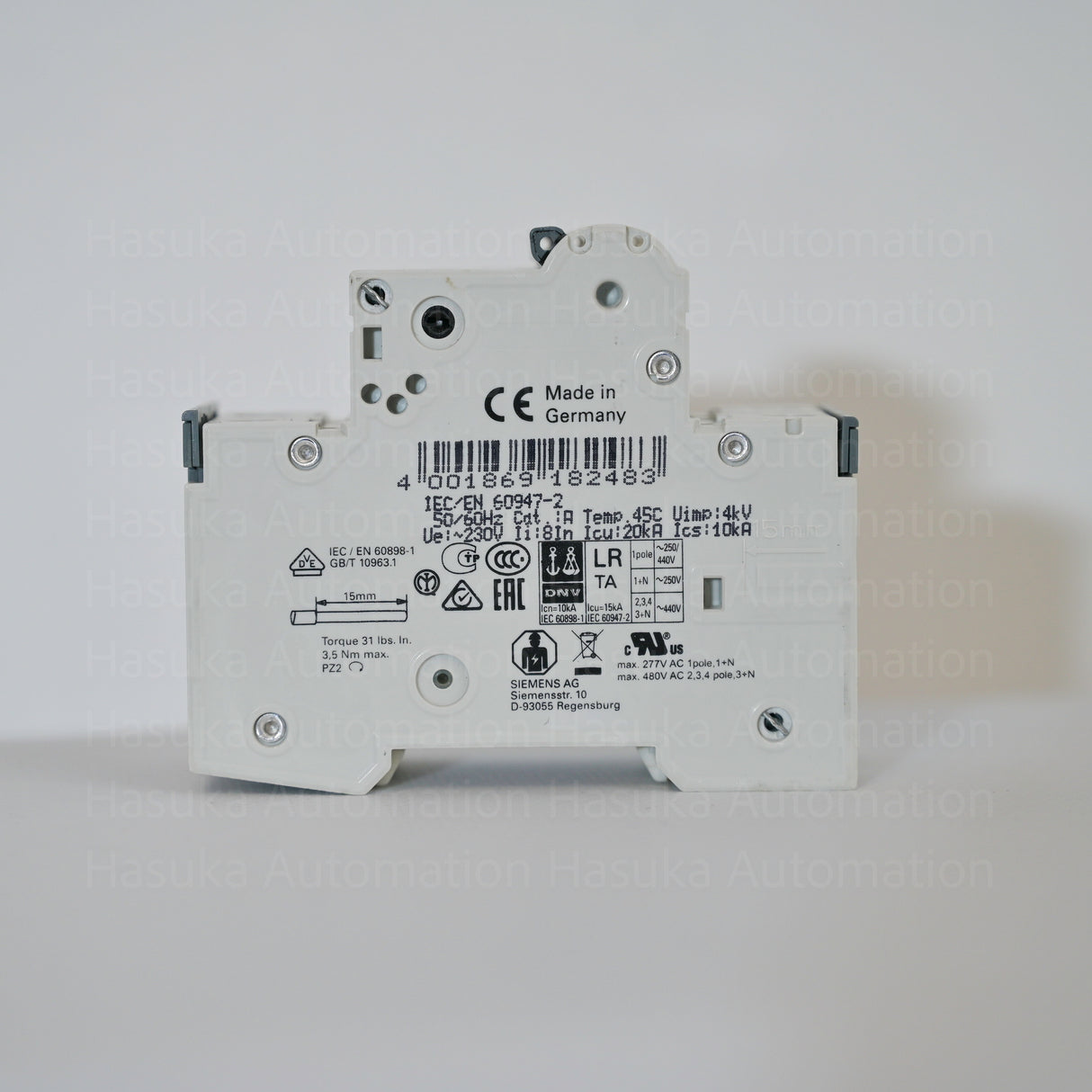 Siemens 5SY4510-7 C10 Miniature Circuit Breaker