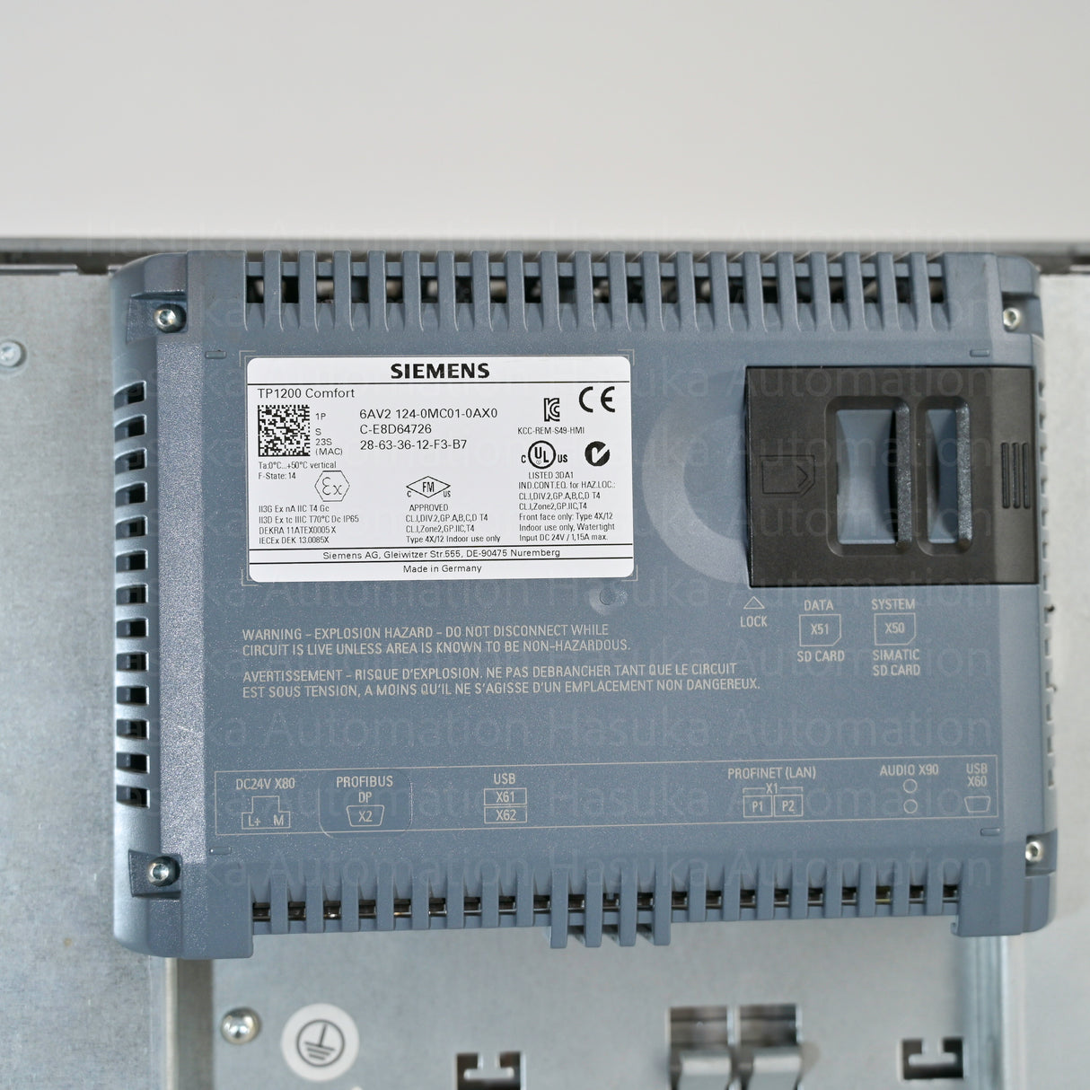 6AV2124-0MC01-0AX0 Comfort Panel HMI Siemens