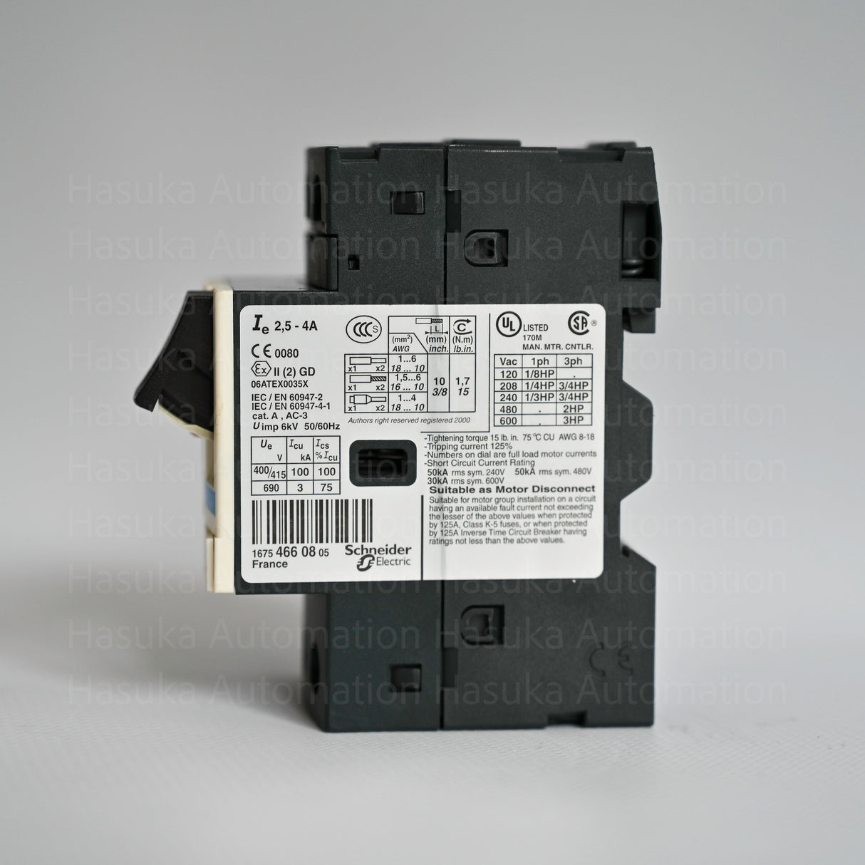 GV2ME08 Circuit Breaker Schneider Electric/Telemecanique