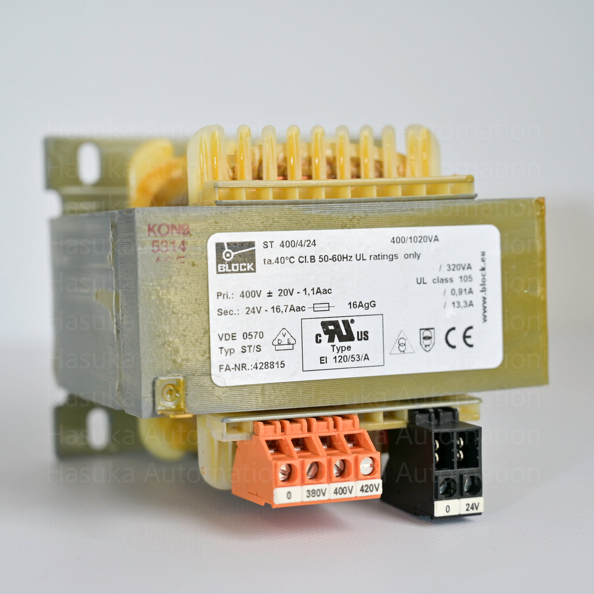 ST 400/4/24 Block Control and Safety Isolating Transformer