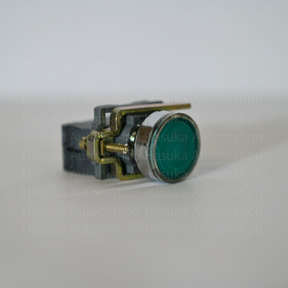 Illuminated Push Button Harmony XB4 Green LED 1NO Schneider Electric