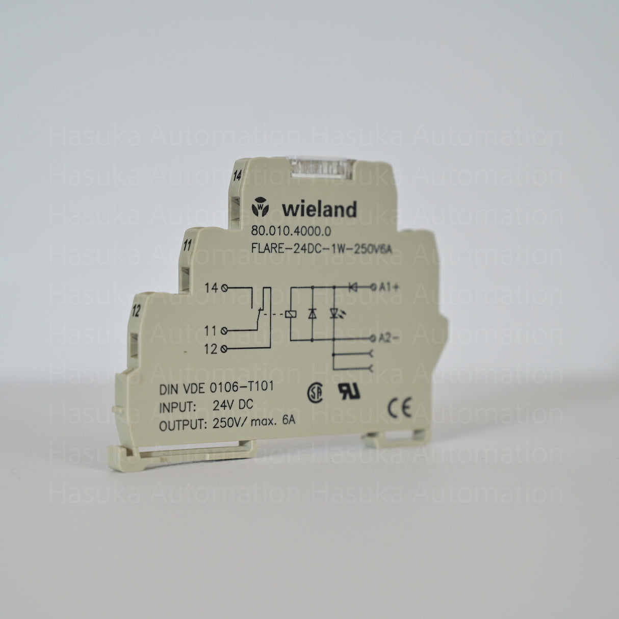 80.010.4000.0 Flare-24DC-1W-250V6A Relay Module Wieland